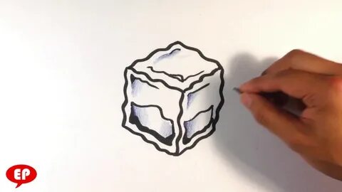 How to Draw an Ice Cube - Easy Pictures to Draw - YouTube