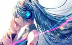 Download 1440x900 Hatsune Miku, Crying, Tears, Closed Eyes, 