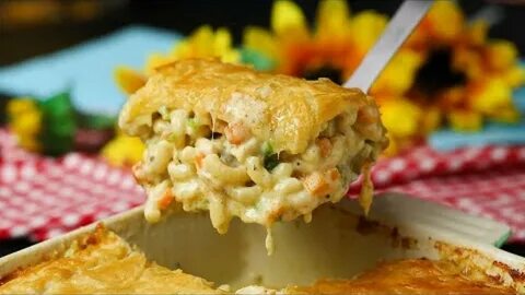 Mac 'N' Chicken Pot Pie - YouTube