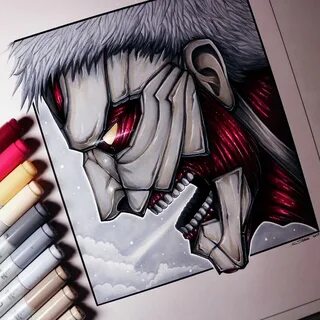 Armored Titan - Drawing by LethalChris Drawings, Attack on titan tattoo, Attack 