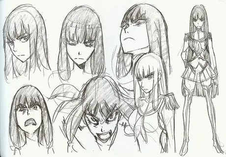 Worshiping Satsuki's eyebrows Anime character design, Charac
