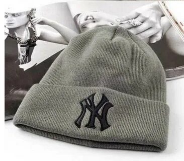 Шапка Jsstore New York Yankees Серая с Черным Лого - buy at 