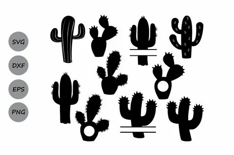 Silhouette Cactus Svg