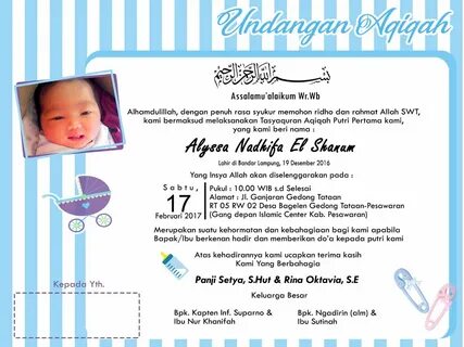 45 Contoh Desain Undangan Aqiqah Word Blog Garuda Cyber All 