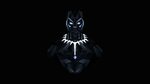 Wallpaper Black Panther, Minimalism, Marvel, Comics backgrou