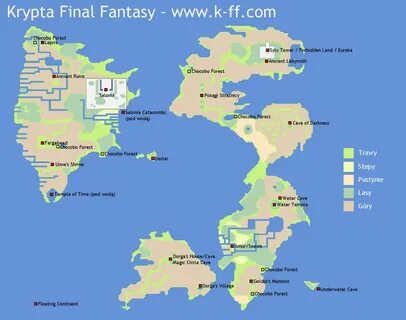 Mapy Final Fantasy III Krypta Final Fantasy