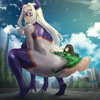 Tsuyu Asui :: Mount Lady :: Futa Cum :: Futa on Female (Fema