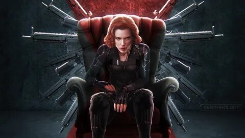 Black Widow Gun Natasha Romanoff Redhead Scarlett Johansson 