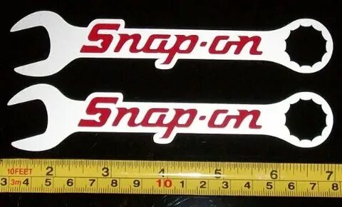 Vintage Snap On Wrenches - Red on Silver Metallic HQ Vinyl S