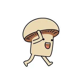 walking Sticker by mushroommovie Mushroom drawing, Vector ar