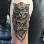 57+ Latest Black Owl Tattoos Ideas