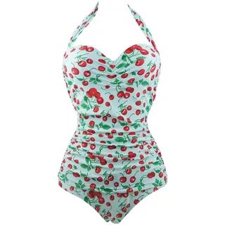 Cocoship 50s Retro Vintage Swimwear Monokinis