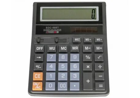 Калькулятор бол SDC-888T черный 12-разр. 20х15