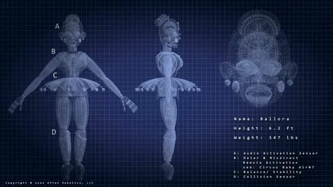 Image result for fnaf blueprints Fnaf sister location, Ballo