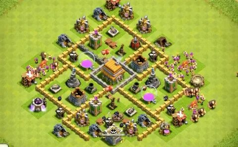 TH7 to TH11 Farming & War Base Layouts for July 2016 Zepplin