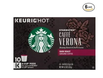 60 Starbucks Caffè Verona, K-Cups - PzDeals
