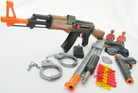 Toys & Hobbies 3x Toy Guns Friction M-16 Rifle Pump-Action T