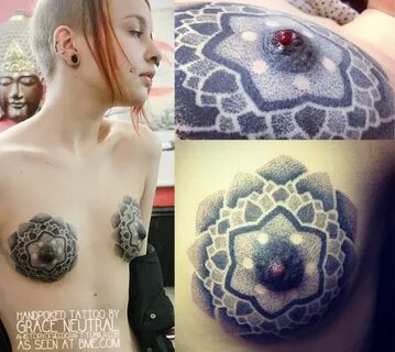 Handpoked Breast and Nipple Tattoos BME: Tattoo, Piercing an