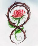 Rose With Thorns Drawing at GetDrawings Free download