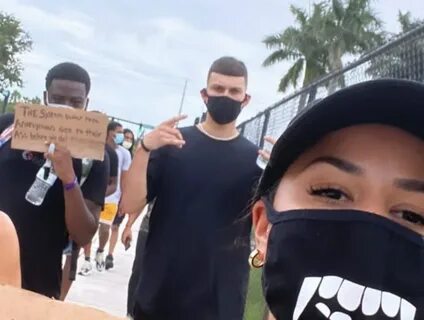 Tyler Herro Seen at Black Lives Matter Protest With Instagra