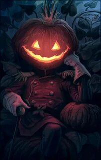 Digital Pumpkin Carving - Jack-o'-lantern Digital Painting