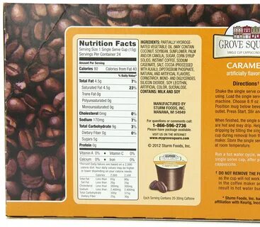 Grove Square Caramel Cappuccino K Cups Nutrition - healthy