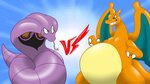 Arbok VS Charizard Vore Battle - Free Background by Enigma_D