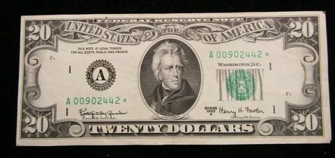 Details about 1963 A "Star" $20.00 Dollar Federal Reserve Pa
