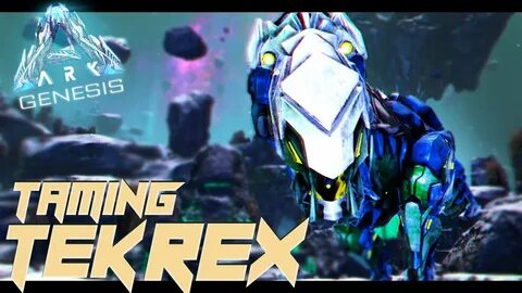 TAMING A TEK REX In The LUNAR BIOME!! - Ark Genesis #8 - You
