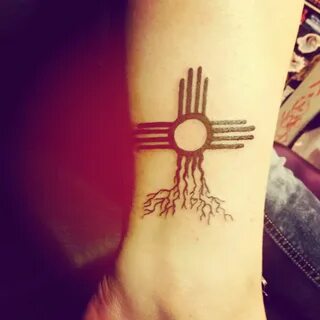 Zia symbol tattoo to represent my NM roots. #ziatattoo #NMta