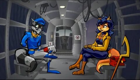 Carmelita Fox and Sly Cooper talking about their adventures 