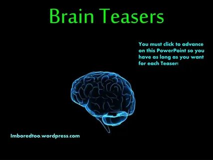 PPT - Brain Teasers PowerPoint Presentation, free download -
