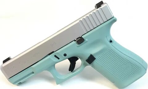 TZ Armory Diamond Blue and Stainless Glock 19 Gen5 for sale