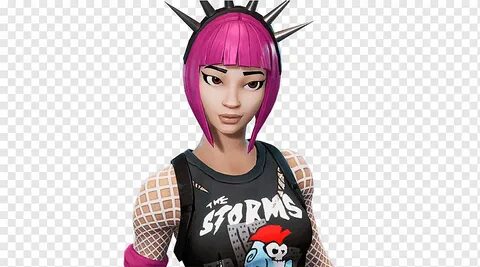 Pink haired girl character, Fortnite Battle Royale PlayerUnk