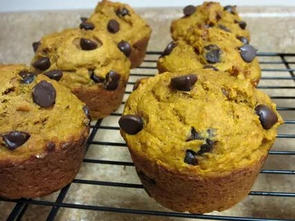 Whole Wheat Pumpkin Chocolate Chip Muffins - Love to be in t