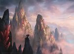 Mountain MtG Art from Ikoria Set by Alayna Danner - Art of M