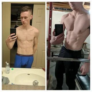 M/23/5'9" 135lbs to 160lbs (1 year) + (B: 185lbs; S: 270lbs;