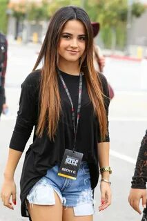 Becky G in Jeans Shorts -25 GotCeleb