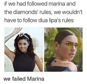 If We Had Followed Marina and the Diamonds' Rules We Wouldn'