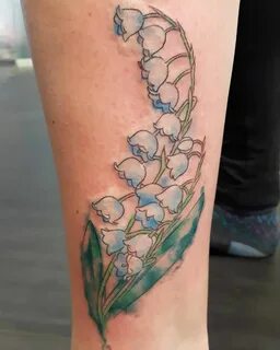 Little #lilyofthevalley #flowertattoo to start the day #lily