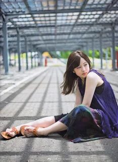 Beautiful barefoot asian girl