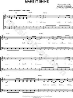 Victoria Justice "Make It Shine" Sheet Music (Easy Piano) in