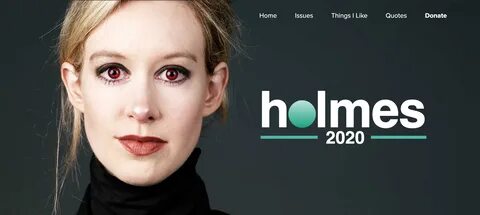 Elizabeth Holmes for President - The San Francisco EgotistTh