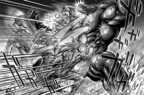 Garou vs Darkshine Fight (Fanimation) Art Blipper One punch 
