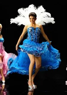 Kajal Agarwal Blue Prom Dress Fashion Show - SheClick.com