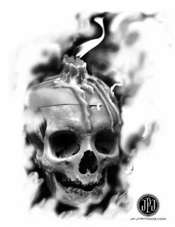 Skull Candle by Jose Perez Jr - Skull candle, Skull, Skull t