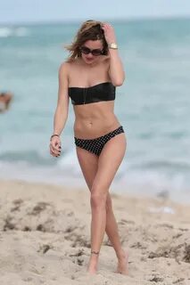 KATIE CASSIDY in Bikini at a Beach in Miami - HawtCelebs