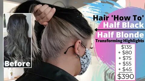 half black hair half blonde hair - how to make my hair dark 