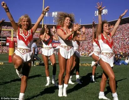 History of NFL cheerleader uniforms - and their hairstyles D