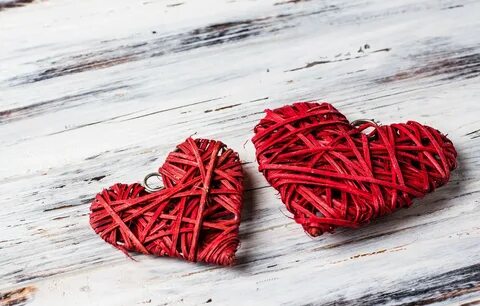 Обои любовь, сердце, сердечки, red, love, wood, romantic, he